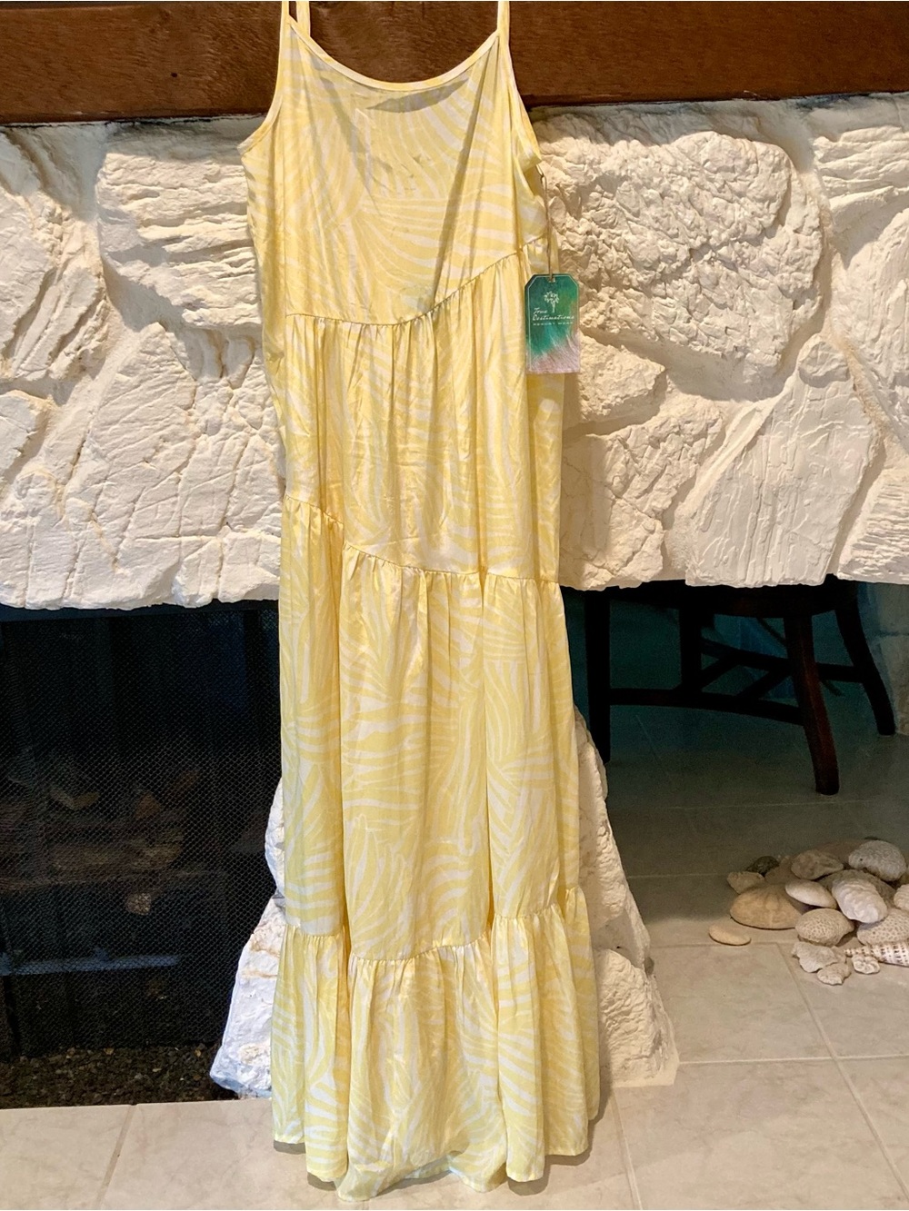 Sleeveless Yellow Maxi Dress